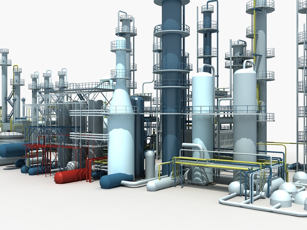 Refinery Unit 3d Model