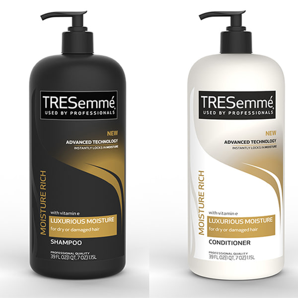 3D модель TRESemme шампунь и кондиционер для волос - TurboSquid 1111592.