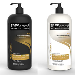 3d tresemme shampoo conditioner model