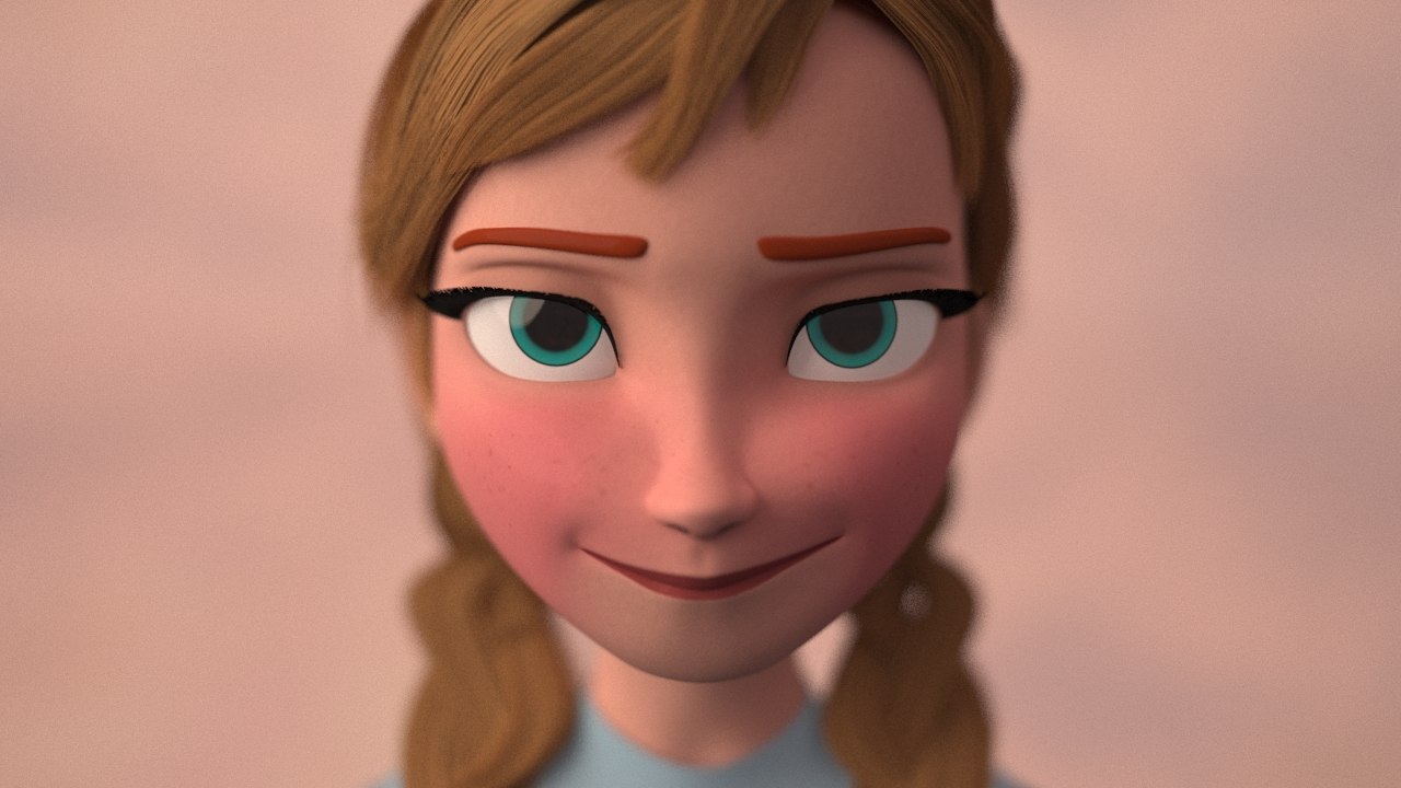 Frozen Anna 3d Model
