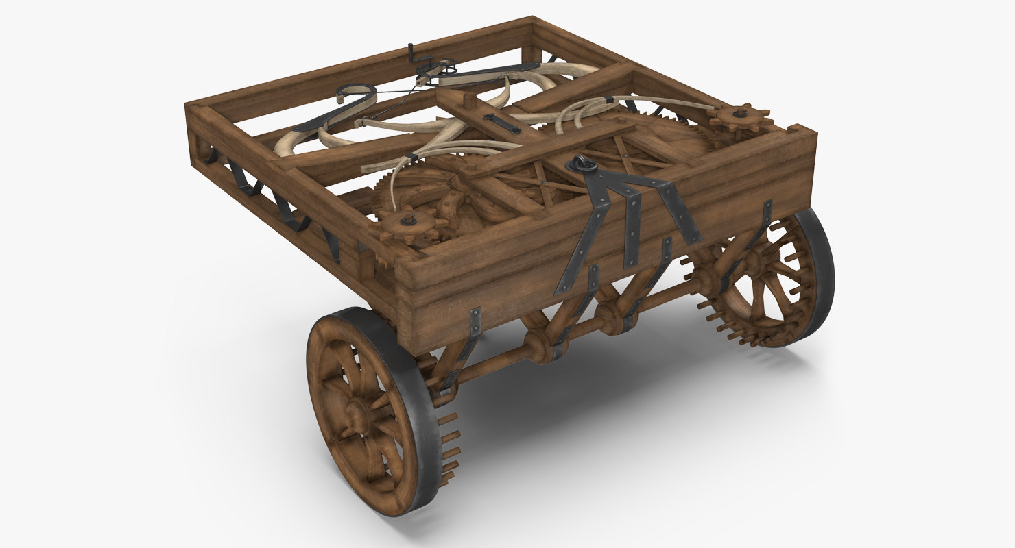 3d leonardo da vinci automobile model