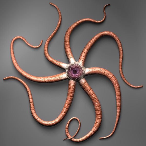 starfish alien creature 3d fbx