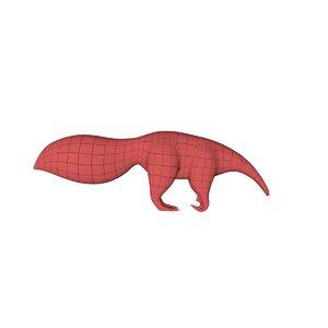 base mesh anteater 3d model