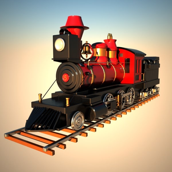 train 3d model