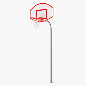 3d model basketball ball basket