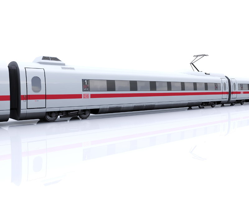 3d model of train ice 3