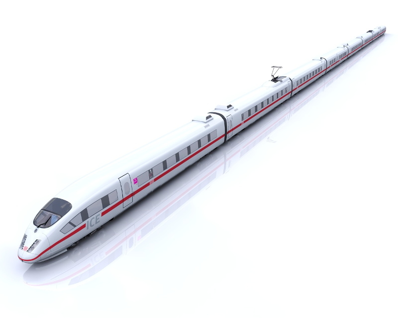 3d model of train ice 3