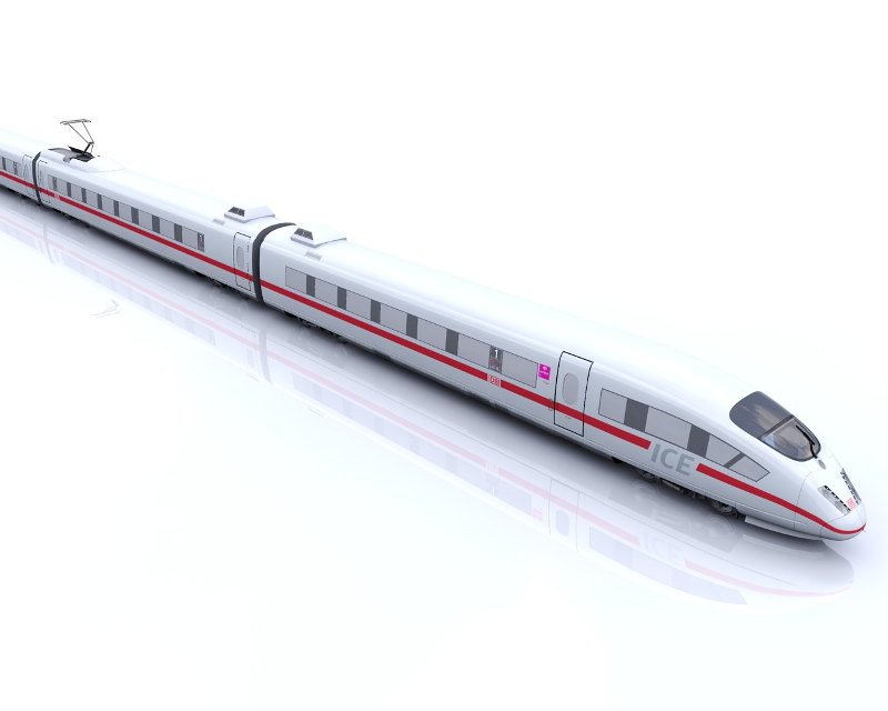 3d model of train ice 3