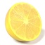3d lemons slices halves model