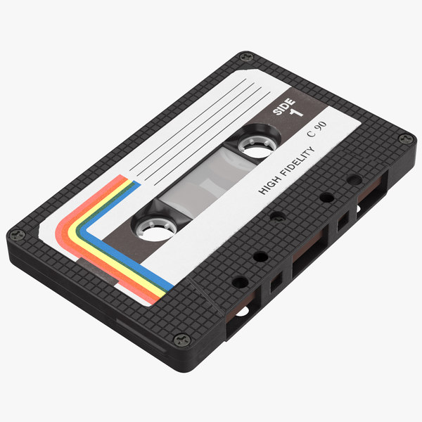 3d cassette tape vintage