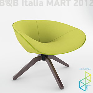 mart armchairs b italia 3d model