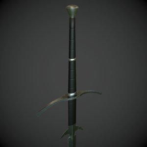 3d zweihander sword