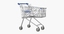 3d model supermarket cart
