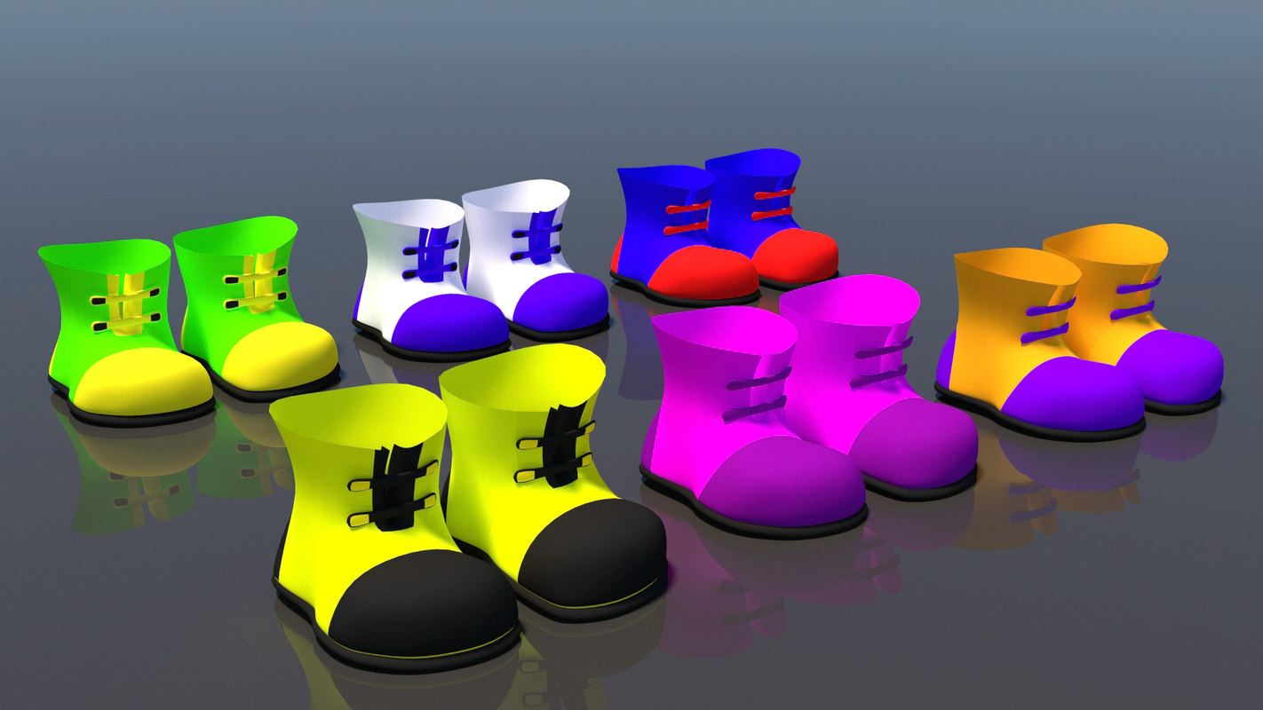 cartoon shoes 3d model