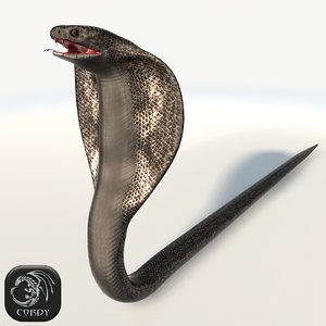 3ds king cobra snake