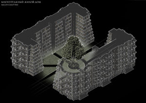 architectural house 3d rvt