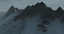 mountain terrain landscape snow 3d model