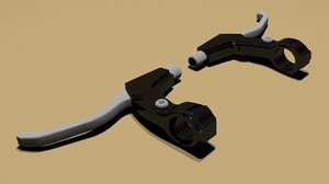 3d model cycle lever bycycle