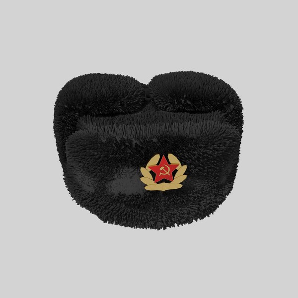 3d max ushanka black soviet