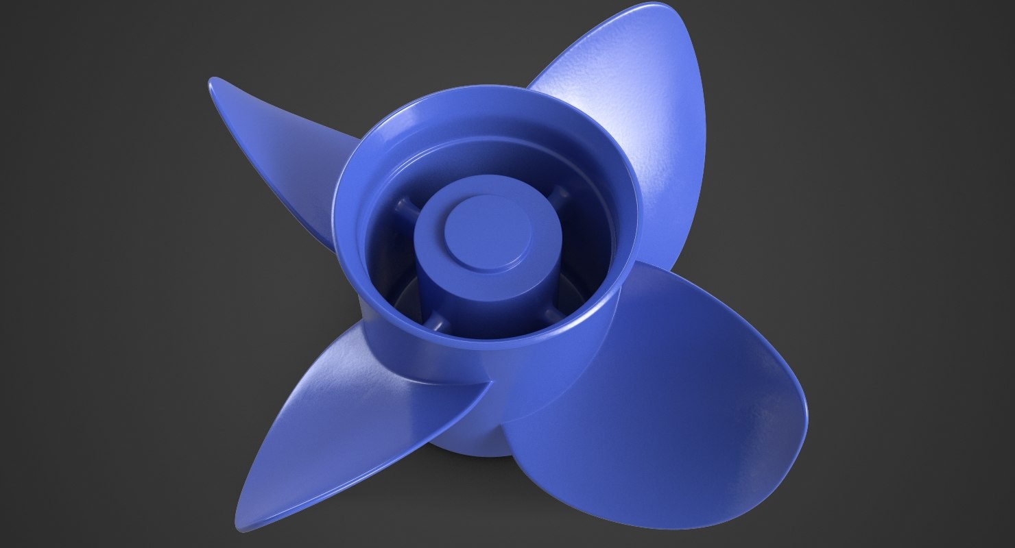 3d boat propeller model