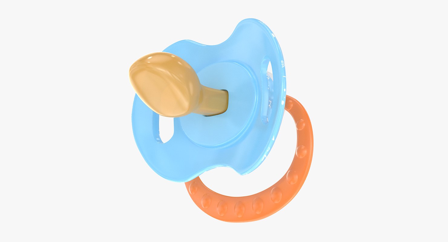 baby pacifier 3 3d max