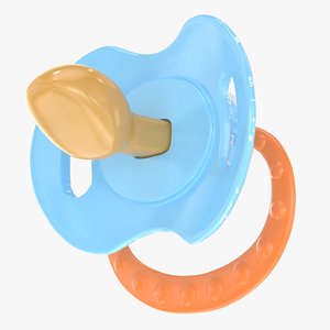 baby pacifier 3 3d max