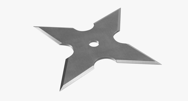 3d shuriken point model