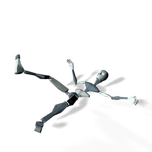 Action hero bumped falling back