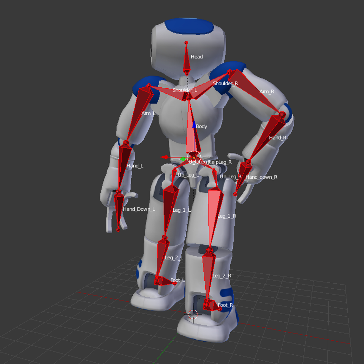rigged robot nao 3d 3ds