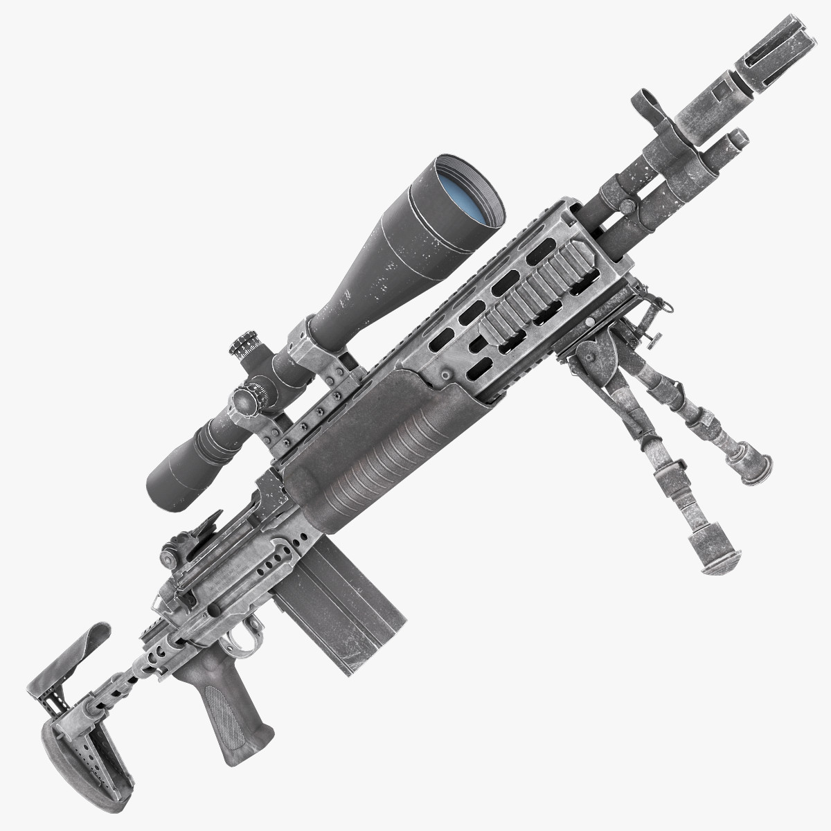 sniper rifle m2010 3d max