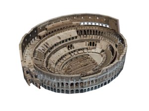 3d anfiteatro flavio colosseo roma model