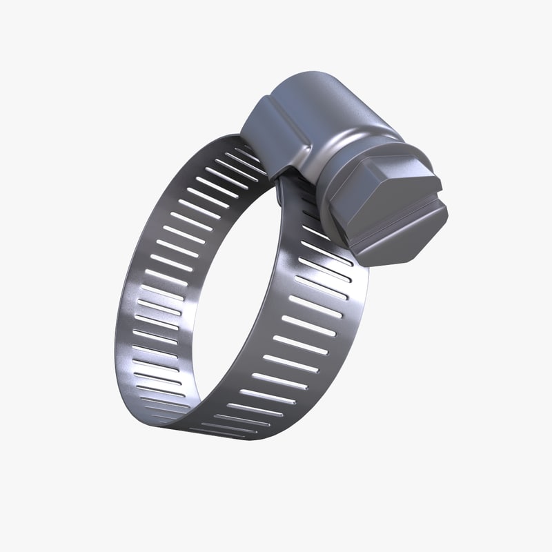 hose repair clamp 3d model