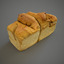 free scanned bread 3d model