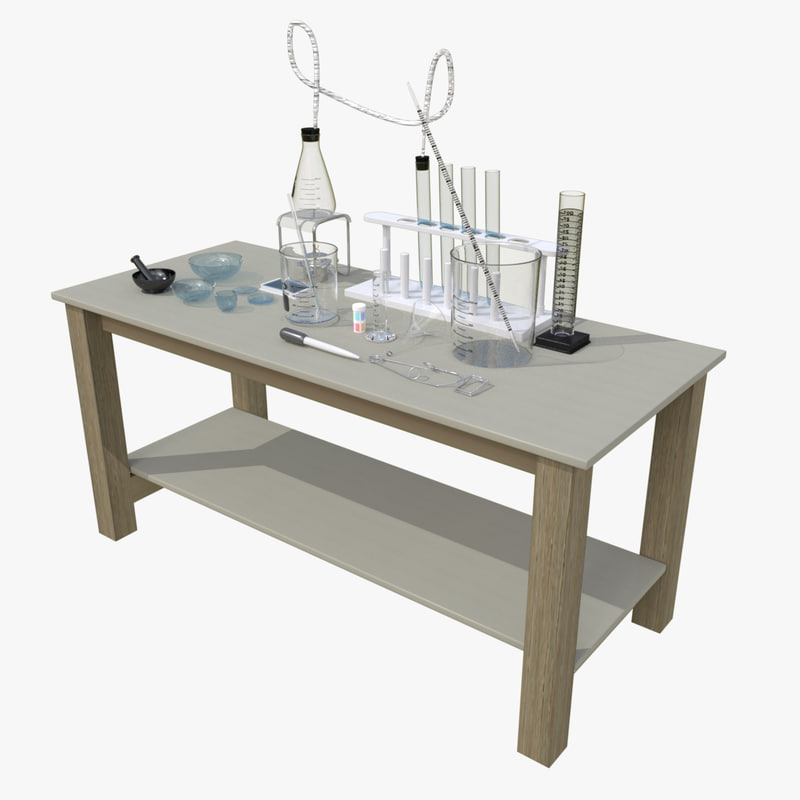 Chemistry Lab Table 3ds