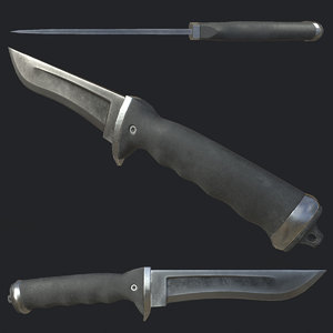 Free 3d Knife Models Turbosquid - seal knife roblox