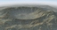 3d model crater terrain landscape