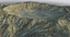 3d model crater terrain landscape