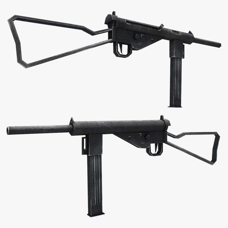 3d model mp3008 gun