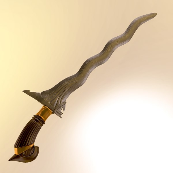 3d keris sword model