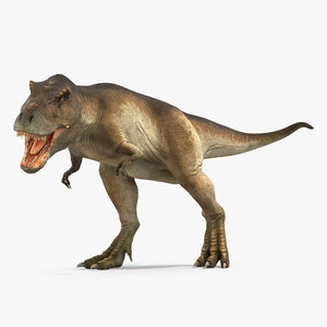 tyrannosaurus rex attacks 3d max