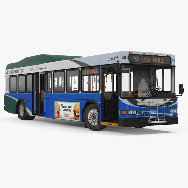 3d gillig advantage hybrid bus model