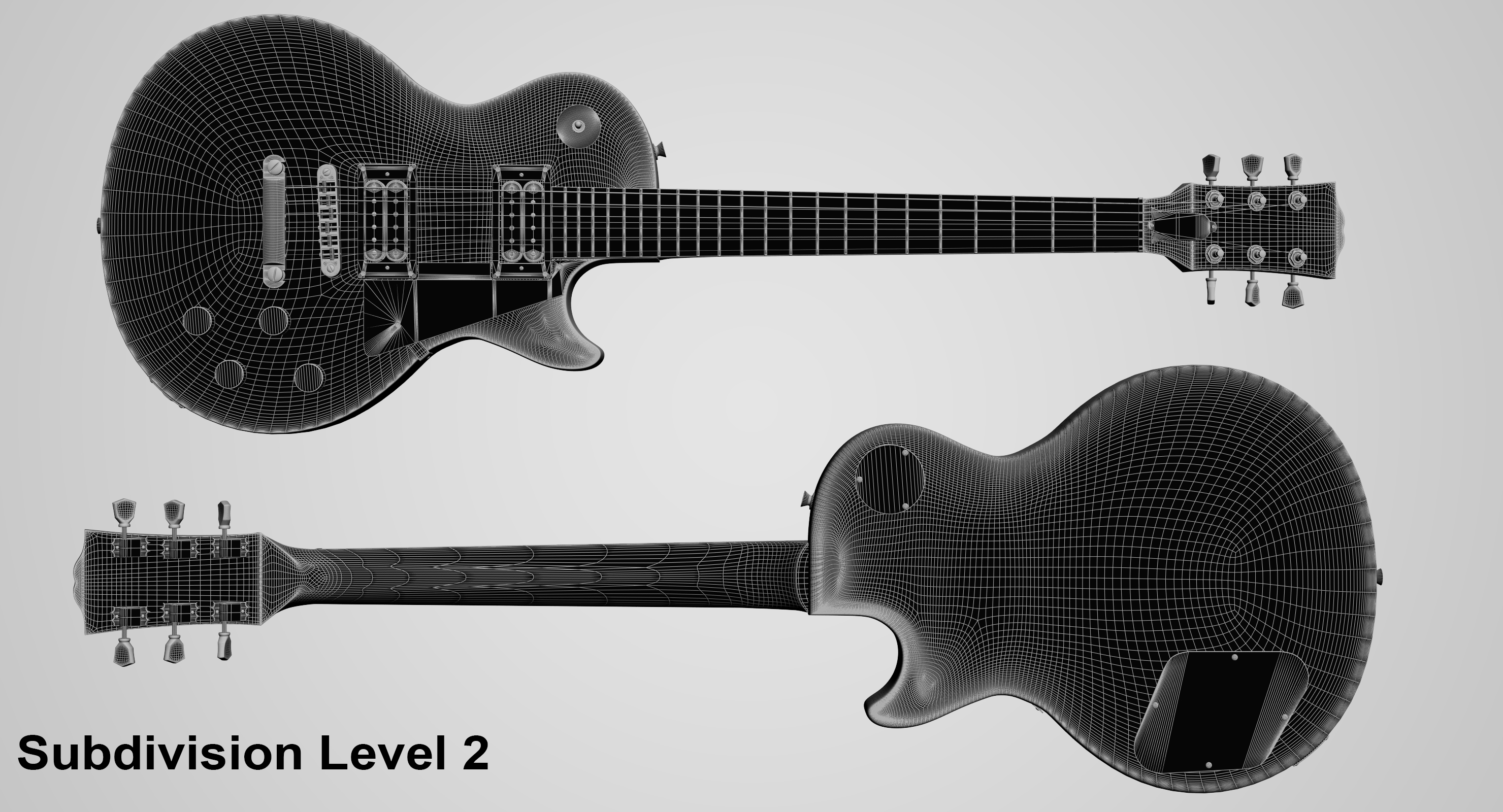 3d gibson les paul model