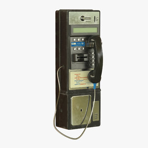 3d pay phone payphone