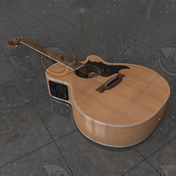 modelo 3d Guitarra acústica Takamine G Series Concept - TurboSquid 663105