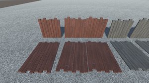 fencing ground panels 3d x