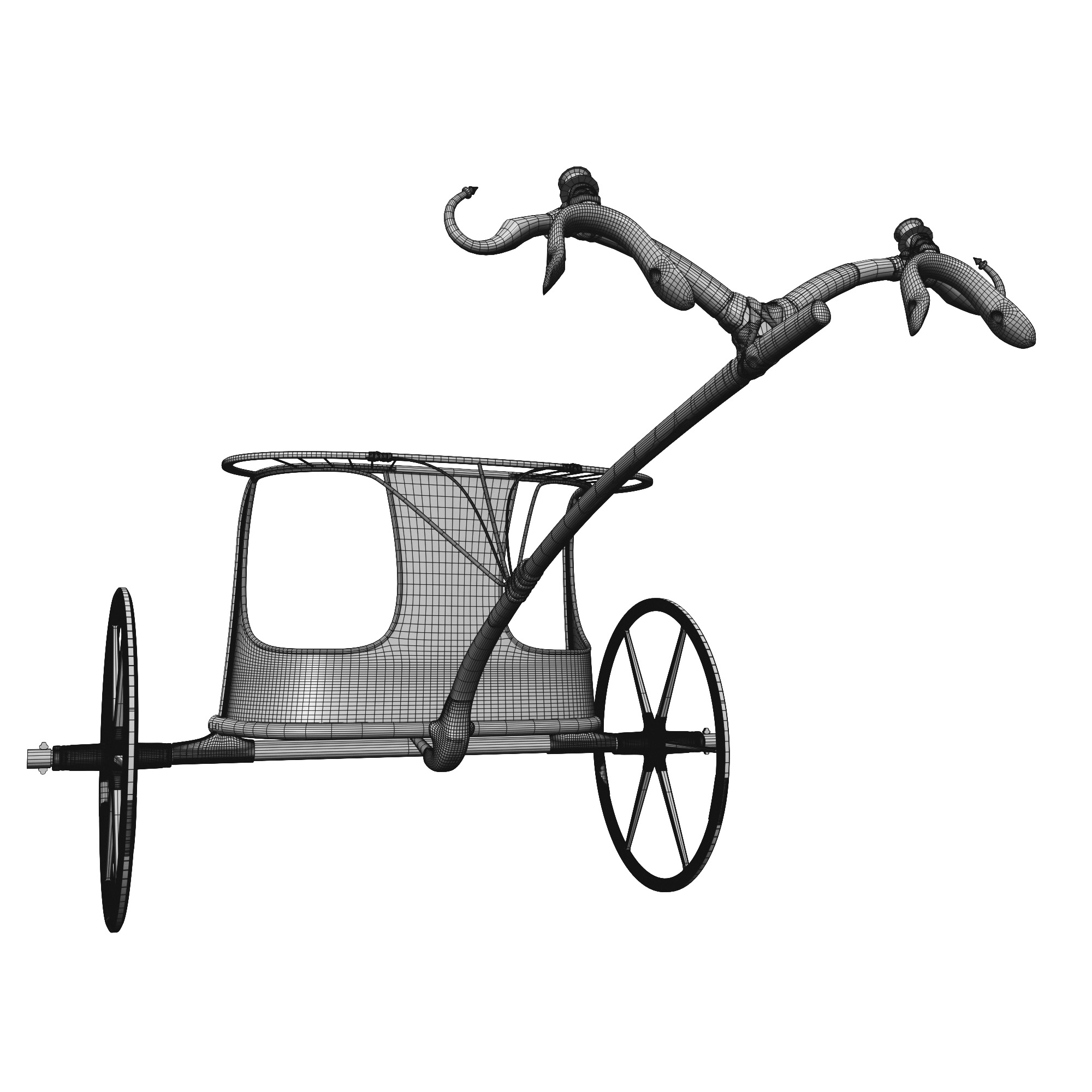 埃及战车,完全详细3d模型