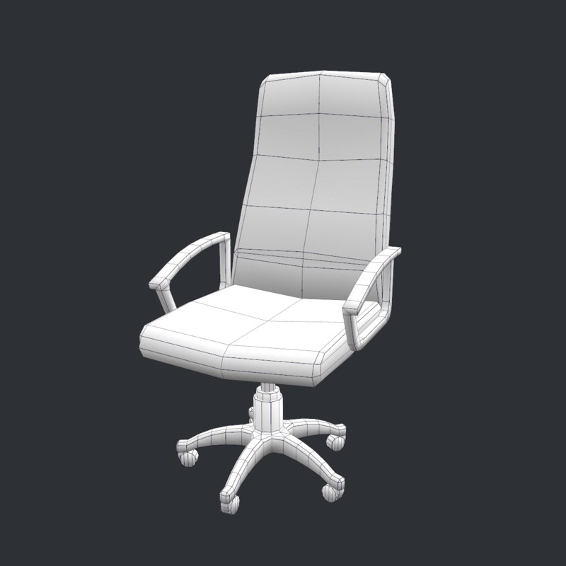 free office chair 3d model