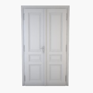 3d classical double door
