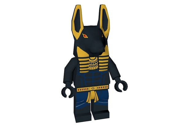 3d Lego Anubis Model