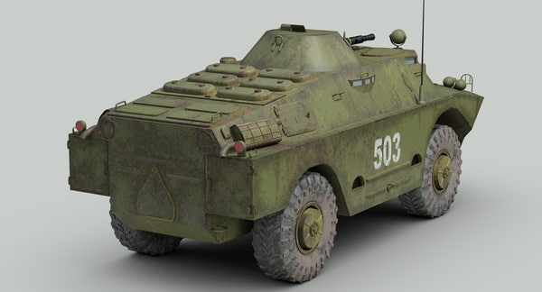 soviet brdm 2 3d model